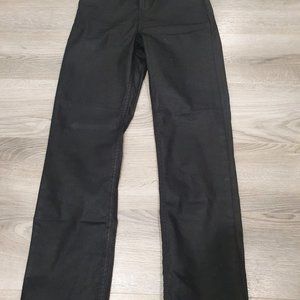 Zara fake leather flared pants